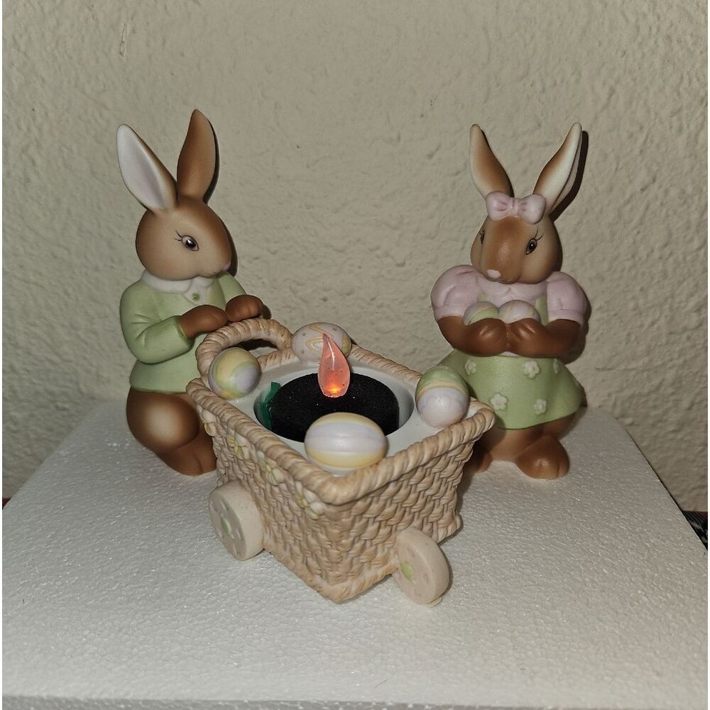 PartyLite Baby Bertie & Bea Votive Candle Holder Holiday Table Decor
